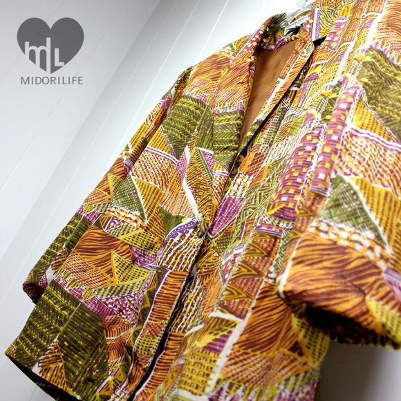 CAROL HORN WORKSHOP Colorful Silk Blazer - Picture 3 of 8